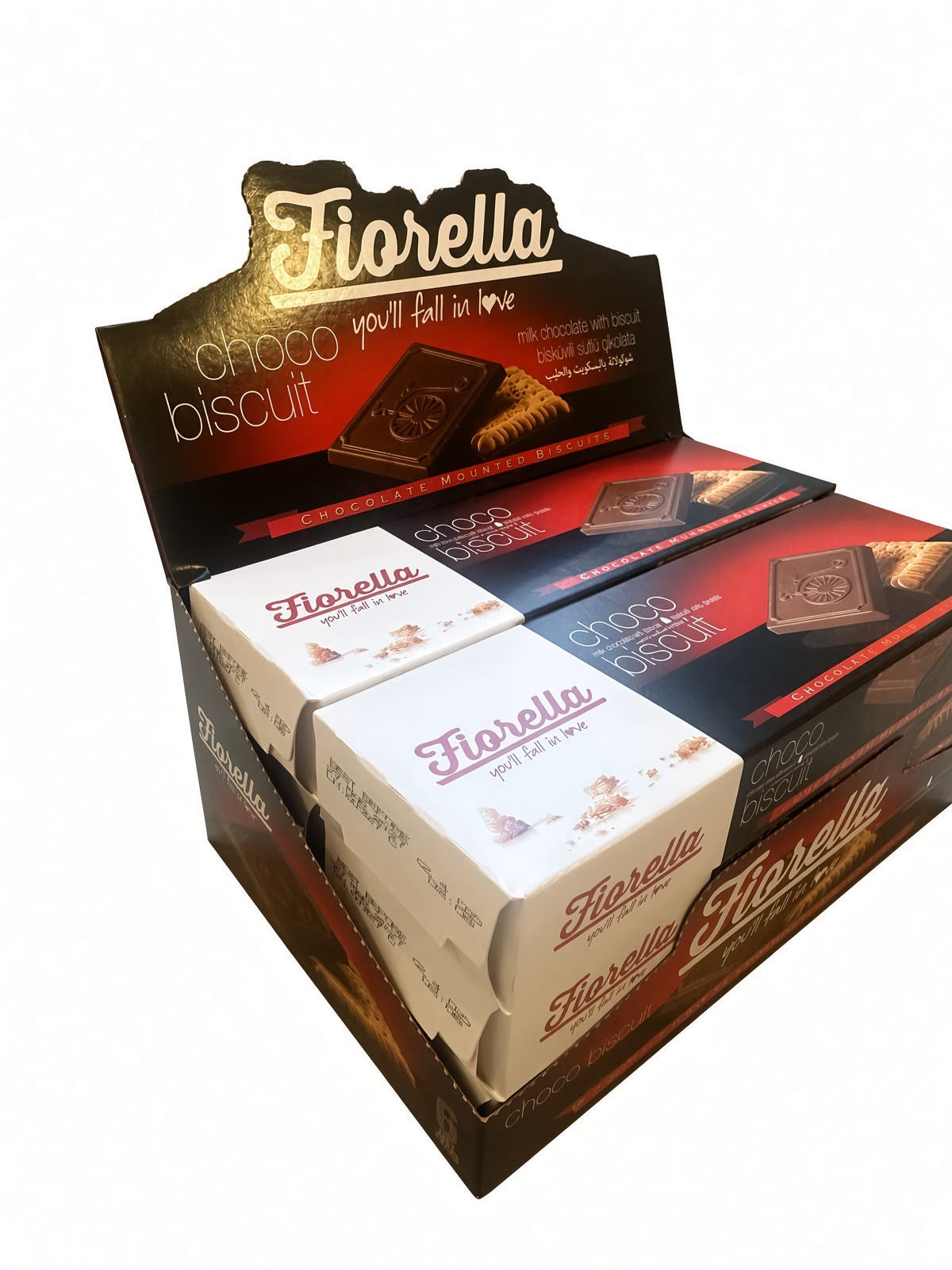 Fiorella Milk Chocolate Mounted Biscuits 6 Pack (6x2.4oz)