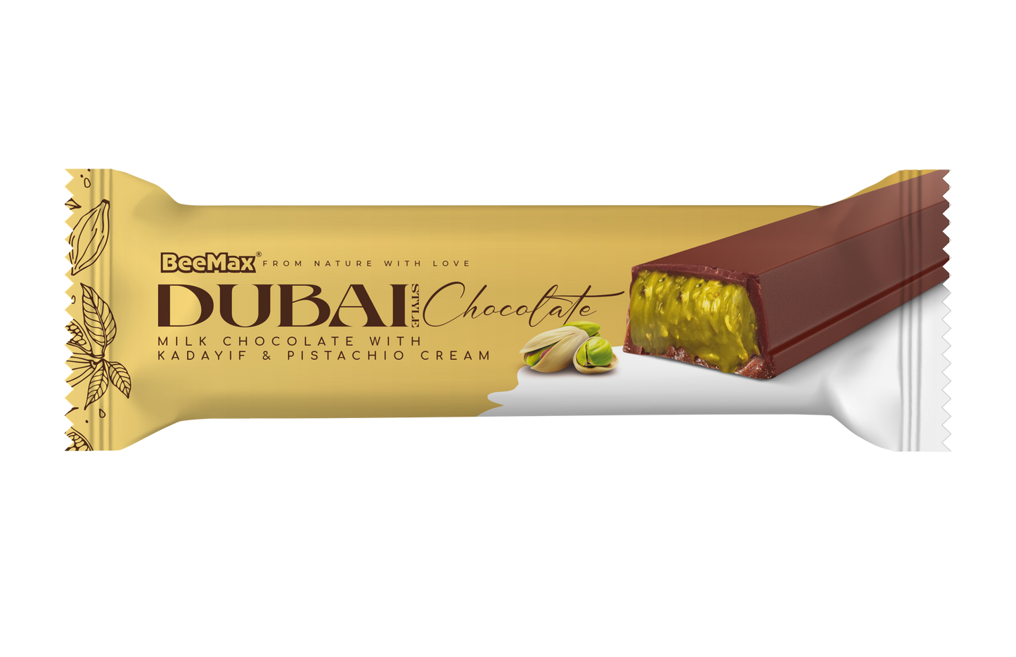 Beemax Mini Dubai Chocolate 24 Bars x 1.24 oz