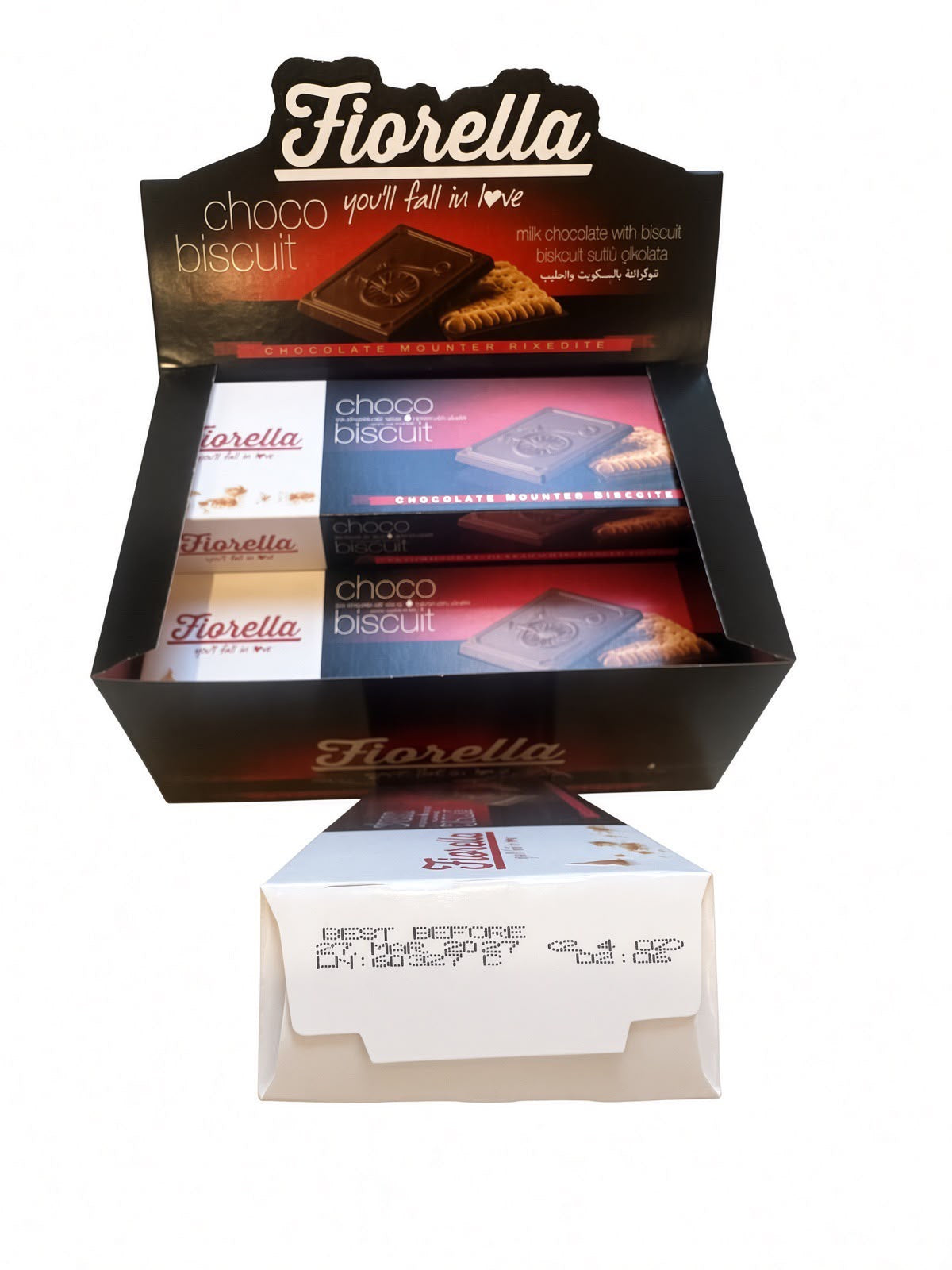 Fiorella Milk Chocolate Mounted Biscuits 6 Pack (6x2.4oz)
