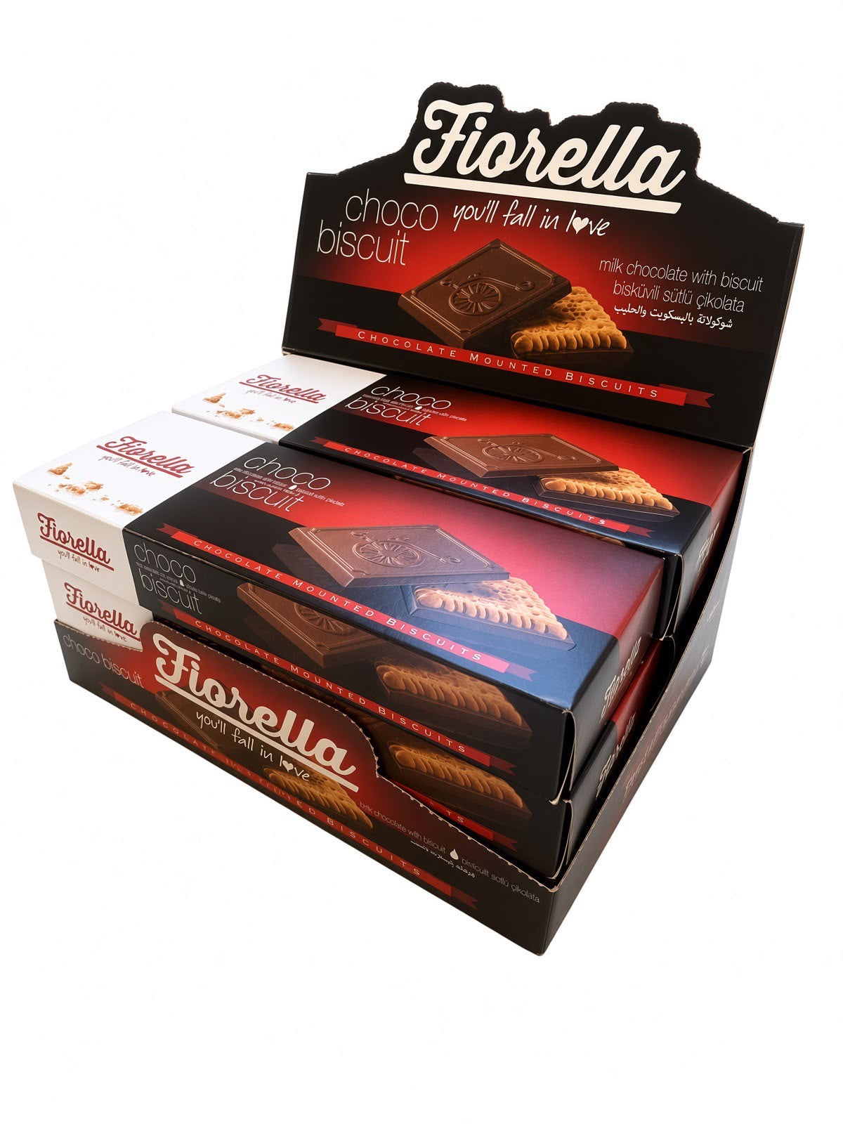 Fiorella Milk Chocolate Mounted Biscuits 6 Pack (6x2.4oz)