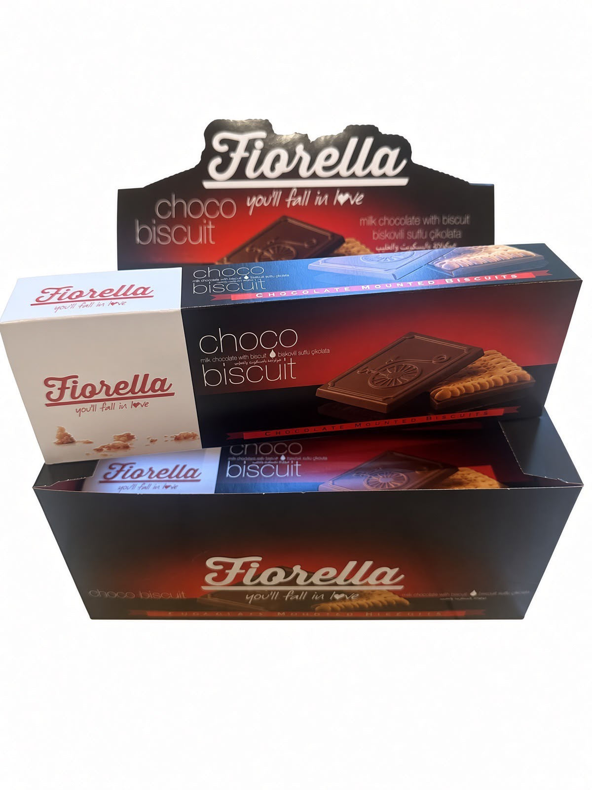 Fiorella Milk Chocolate Mounted Biscuits 6 Pack (6x2.4oz)