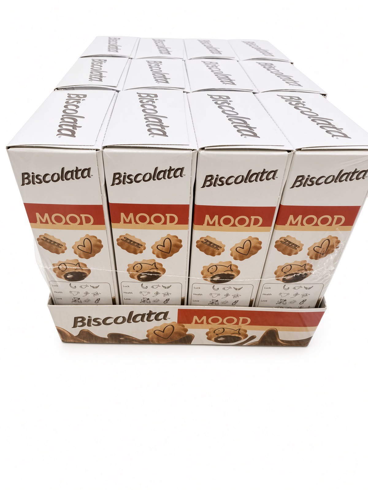 Biscolata MOOD Cookies Chocolate Creme Filling 12 Multipack (12x1.41oz Boxes)