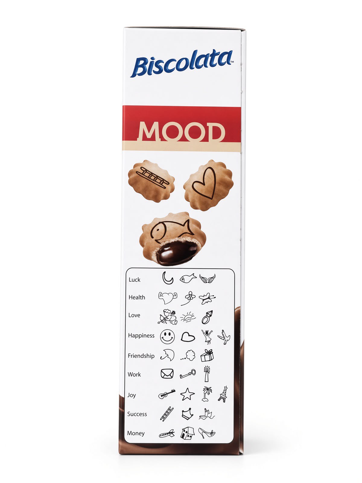 Biscolata MOOD Cookies Chocolate Creme Filling 12 Multipack (12x1.41oz Boxes)