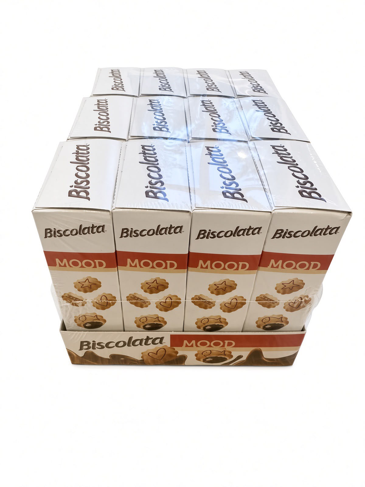 Biscolata MOOD Cookies Chocolate Creme Filling 12 Multipack (12x1.41oz Boxes)
