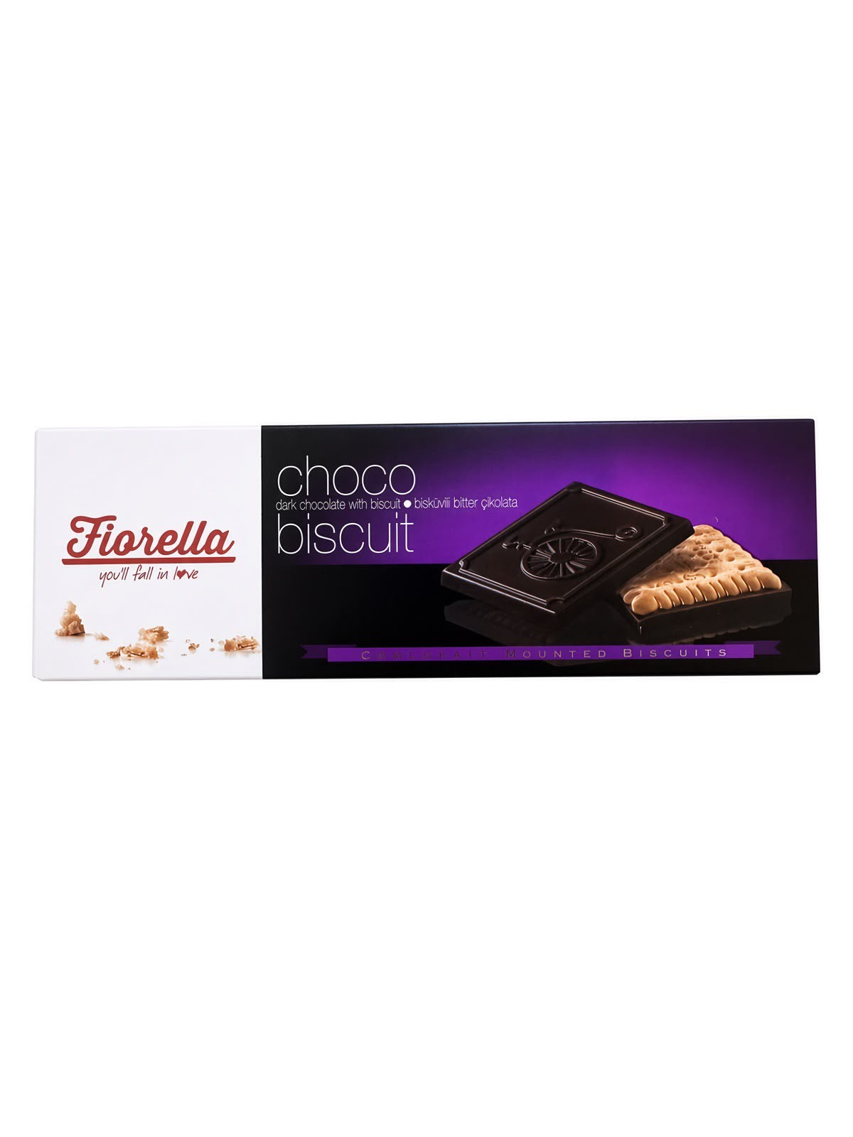 Fiorella Dark Chocolate Mounted Biscuits 6 Pack (6x2.4oz)
