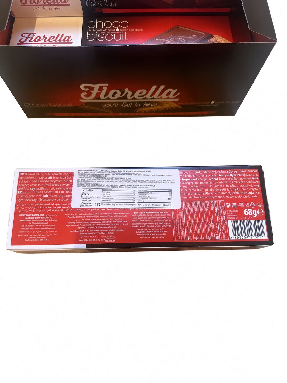 Fiorella Milk Chocolate Mounted Biscuits 6 Pack (6x2.4oz)