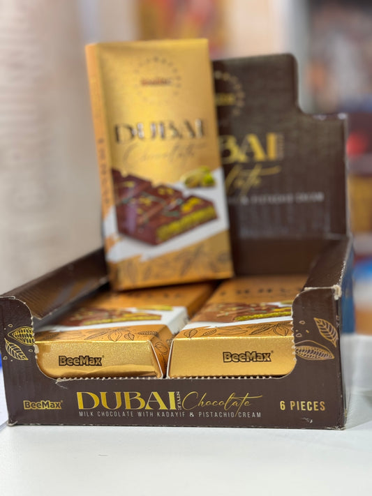 Beemax Dubai Chocolate 6 Bars x 7.05 oz